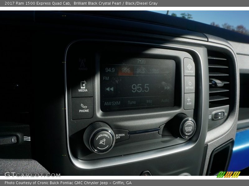 Brilliant Black Crystal Pearl / Black/Diesel Gray 2017 Ram 1500 Express Quad Cab