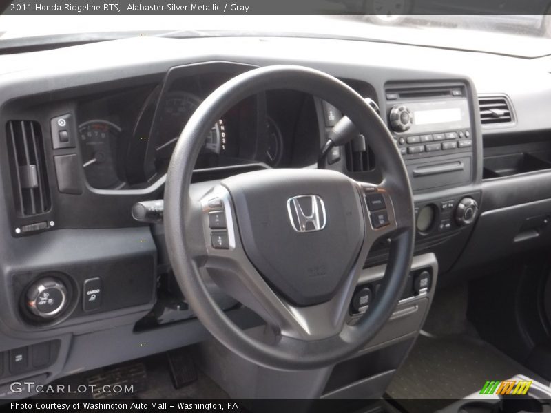 Alabaster Silver Metallic / Gray 2011 Honda Ridgeline RTS