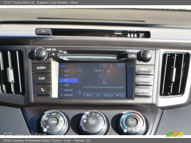 Magnetic Gray Metallic / Black 2017 Toyota RAV4 LE