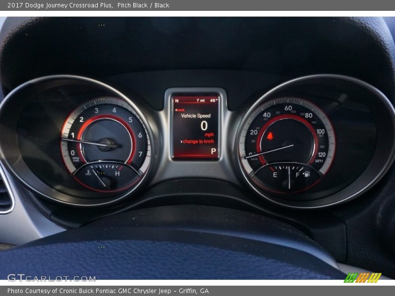 Pitch Black / Black 2017 Dodge Journey Crossroad Plus