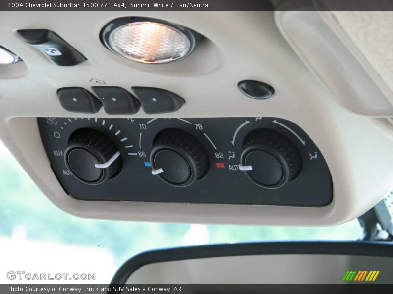Summit White / Tan/Neutral 2004 Chevrolet Suburban 1500 Z71 4x4