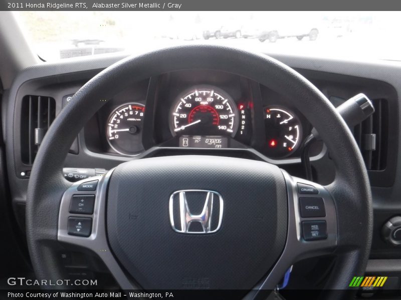 Alabaster Silver Metallic / Gray 2011 Honda Ridgeline RTS