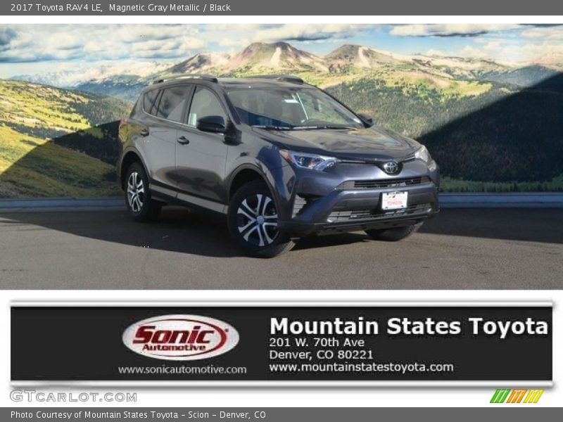 Magnetic Gray Metallic / Black 2017 Toyota RAV4 LE