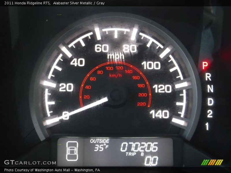 Alabaster Silver Metallic / Gray 2011 Honda Ridgeline RTS