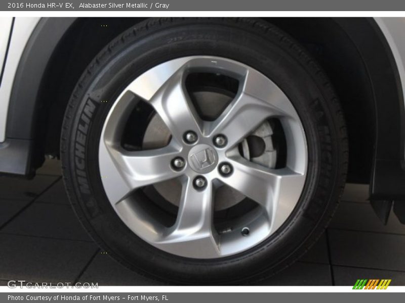 Alabaster Silver Metallic / Gray 2016 Honda HR-V EX
