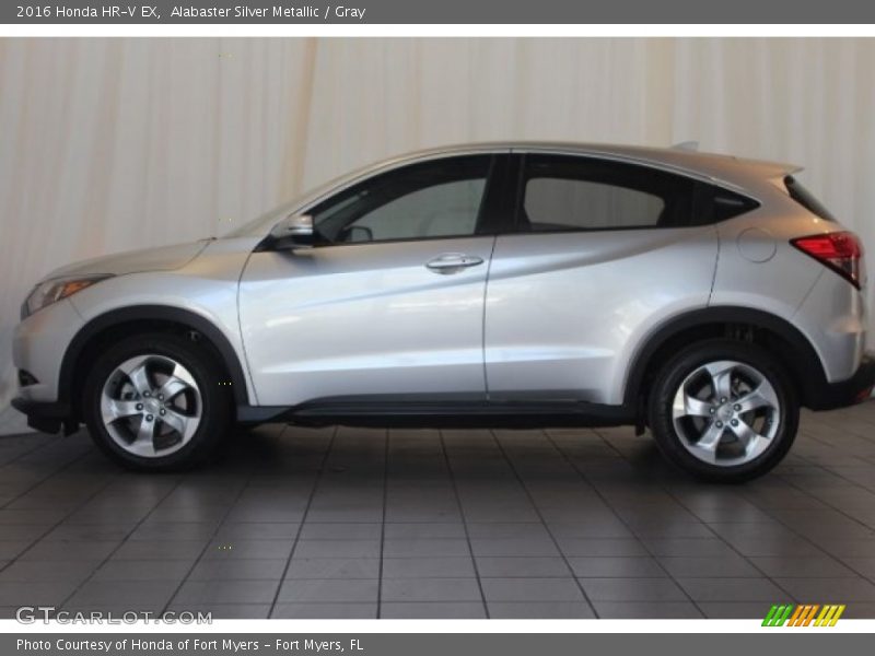 Alabaster Silver Metallic / Gray 2016 Honda HR-V EX