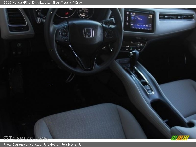 Alabaster Silver Metallic / Gray 2016 Honda HR-V EX