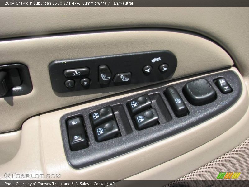 Summit White / Tan/Neutral 2004 Chevrolet Suburban 1500 Z71 4x4