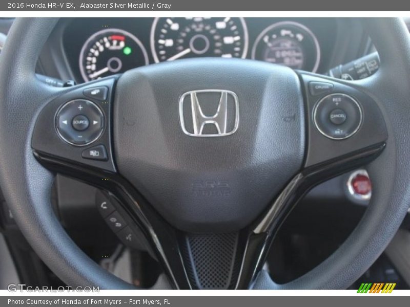 Alabaster Silver Metallic / Gray 2016 Honda HR-V EX