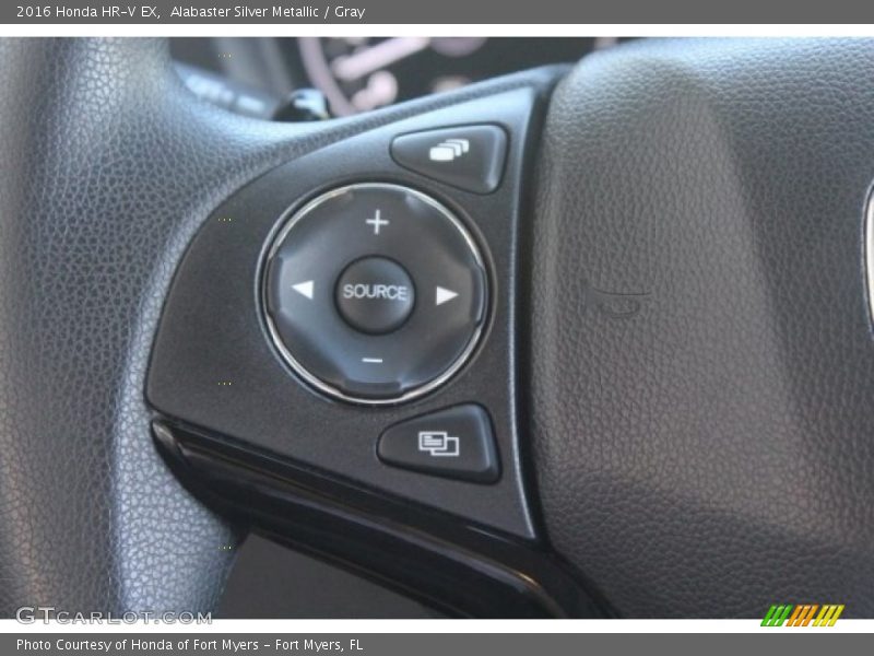 Alabaster Silver Metallic / Gray 2016 Honda HR-V EX