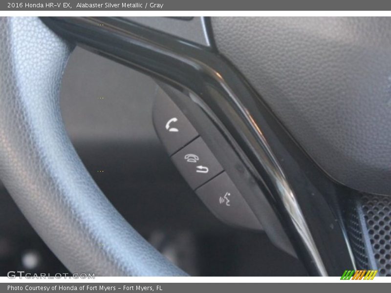 Alabaster Silver Metallic / Gray 2016 Honda HR-V EX