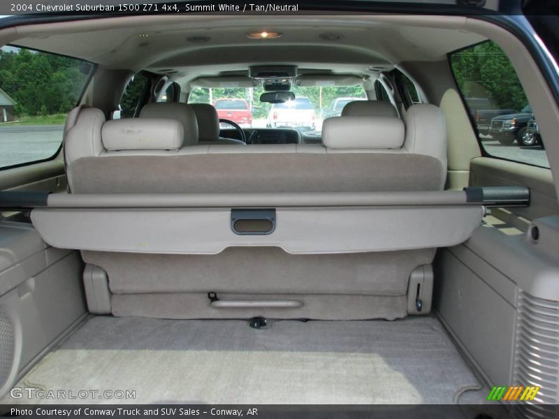 Summit White / Tan/Neutral 2004 Chevrolet Suburban 1500 Z71 4x4
