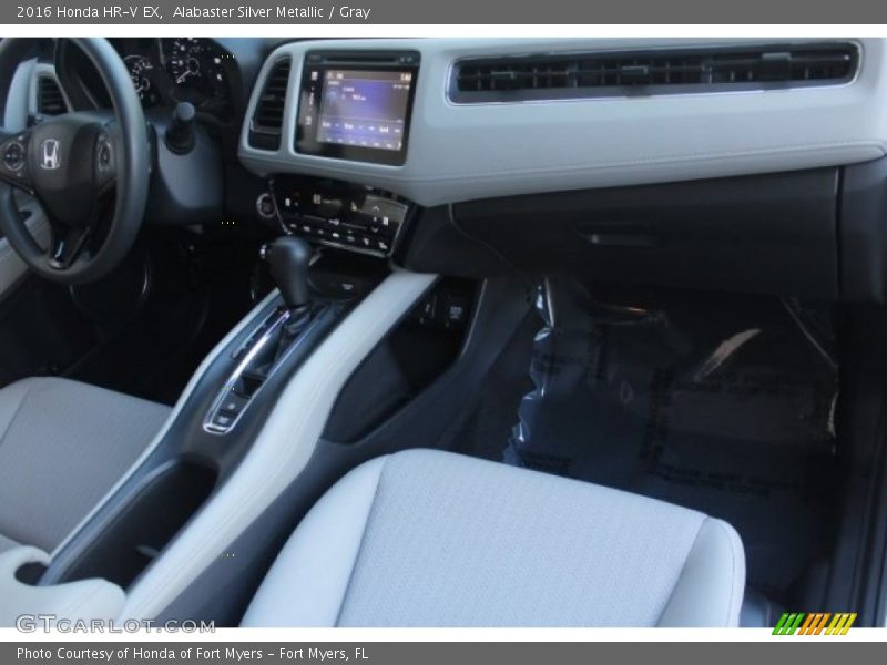 Alabaster Silver Metallic / Gray 2016 Honda HR-V EX