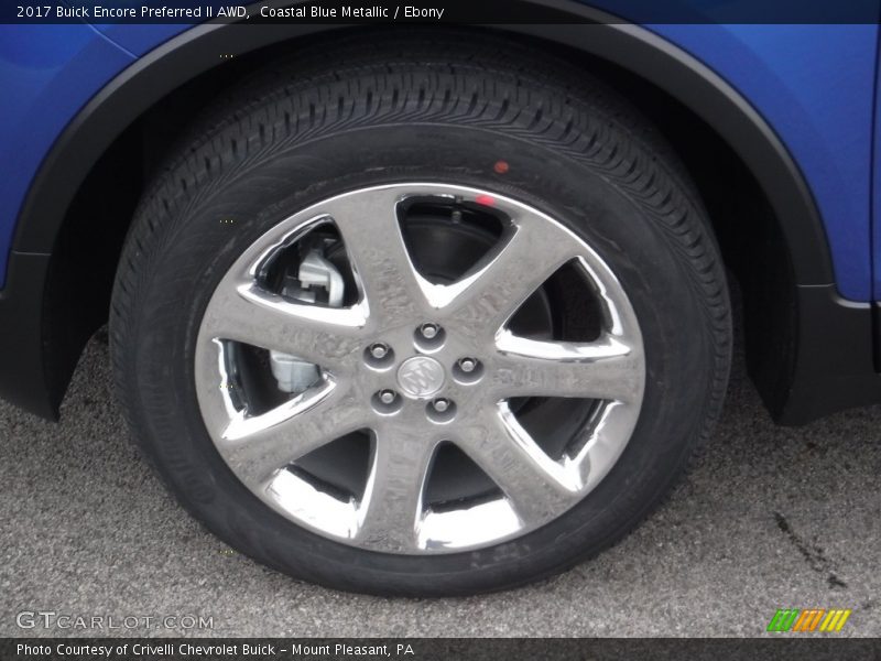 Coastal Blue Metallic / Ebony 2017 Buick Encore Preferred II AWD