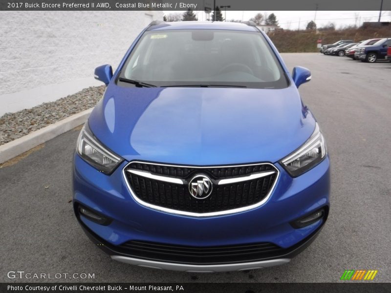 Coastal Blue Metallic / Ebony 2017 Buick Encore Preferred II AWD