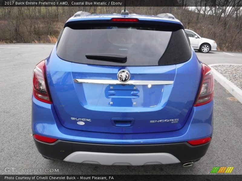 Coastal Blue Metallic / Ebony 2017 Buick Encore Preferred II AWD