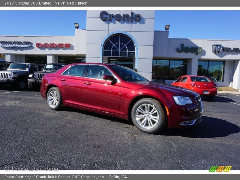 Velvet Red / Black 2017 Chrysler 300 Limited