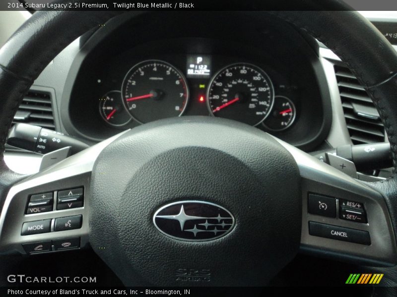 Twilight Blue Metallic / Black 2014 Subaru Legacy 2.5i Premium