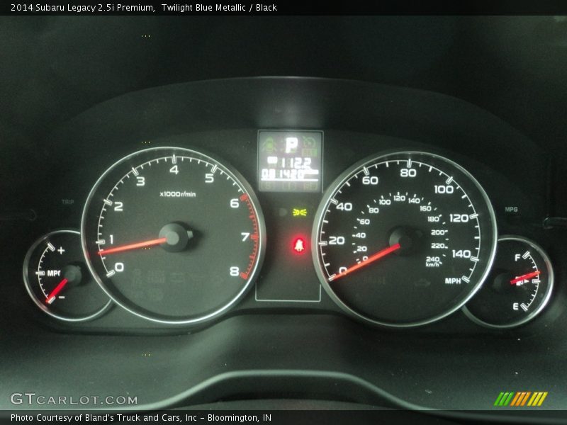 Twilight Blue Metallic / Black 2014 Subaru Legacy 2.5i Premium
