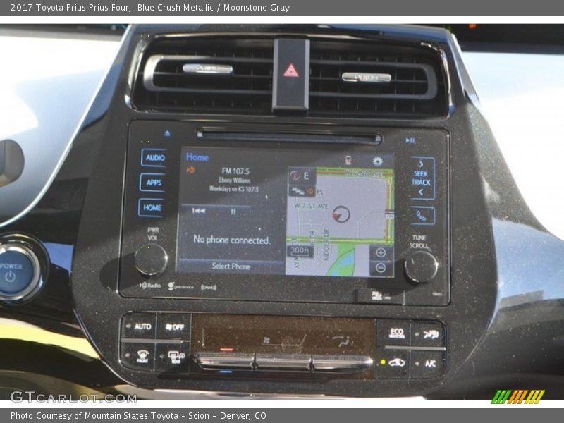 Blue Crush Metallic / Moonstone Gray 2017 Toyota Prius Prius Four