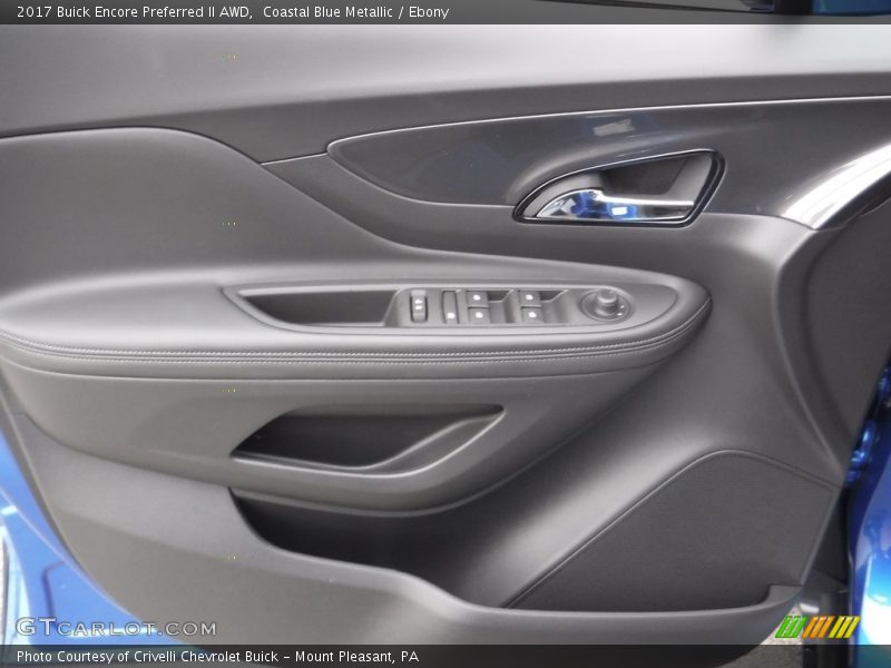 Coastal Blue Metallic / Ebony 2017 Buick Encore Preferred II AWD