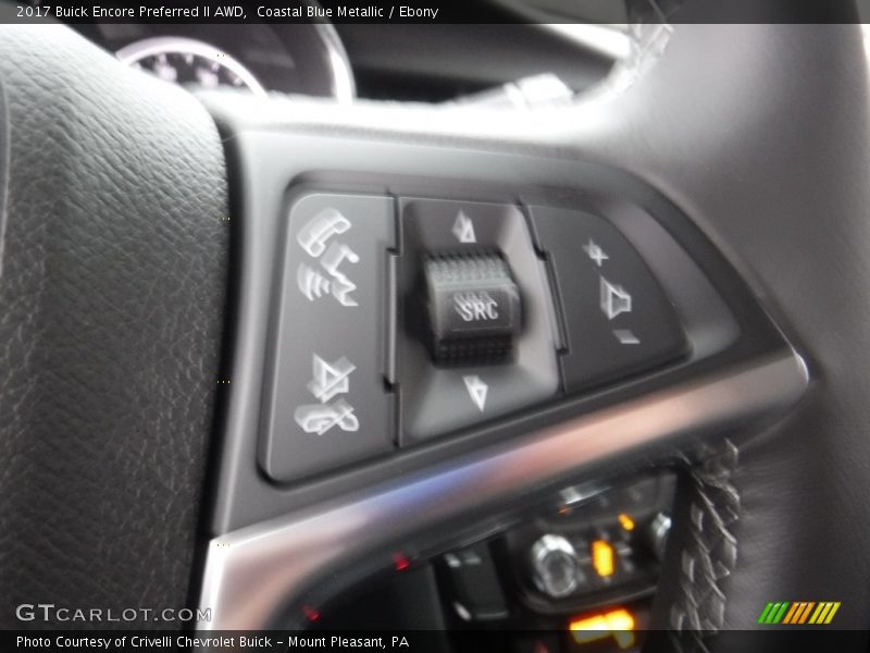 Coastal Blue Metallic / Ebony 2017 Buick Encore Preferred II AWD