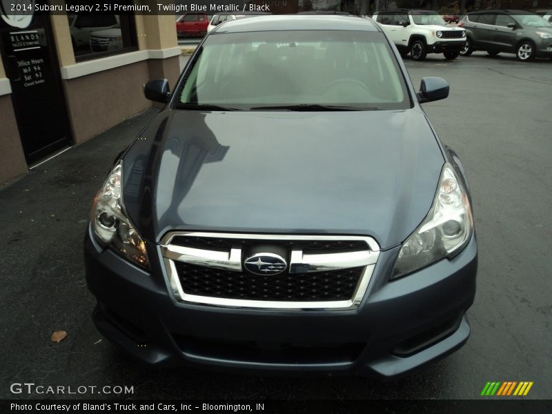 Twilight Blue Metallic / Black 2014 Subaru Legacy 2.5i Premium