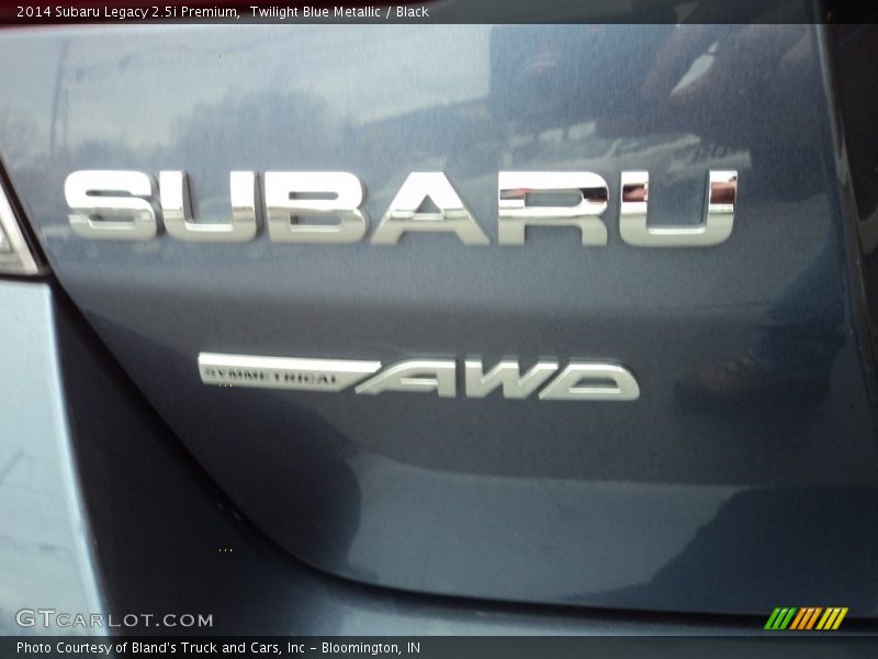 Twilight Blue Metallic / Black 2014 Subaru Legacy 2.5i Premium