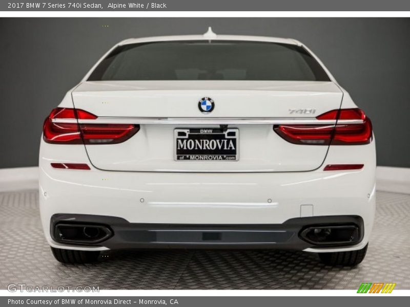 Alpine White / Black 2017 BMW 7 Series 740i Sedan
