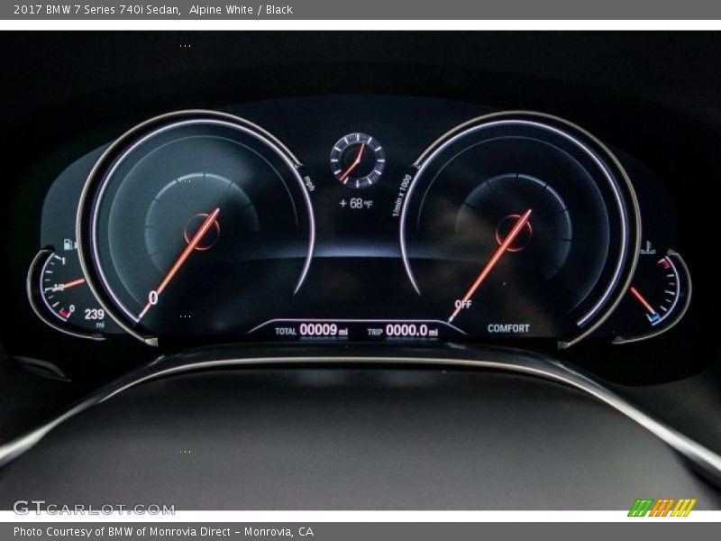 Alpine White / Black 2017 BMW 7 Series 740i Sedan