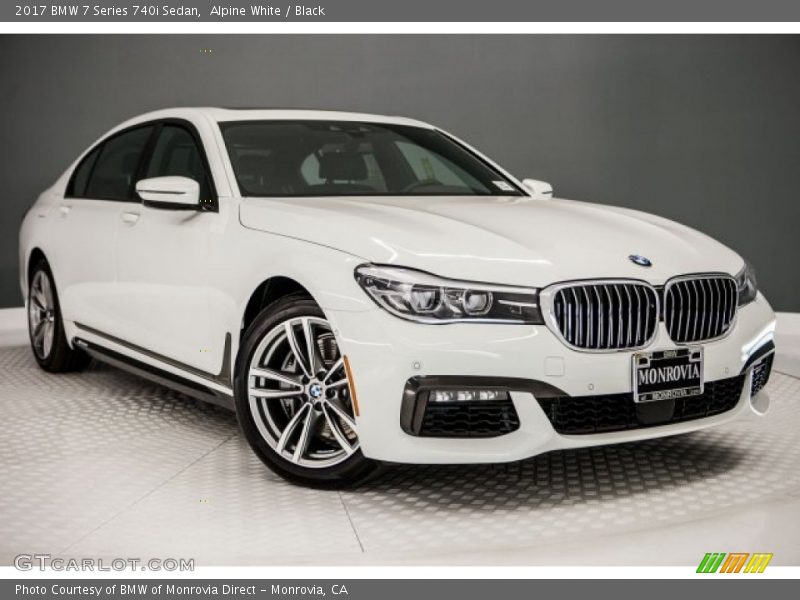 Alpine White / Black 2017 BMW 7 Series 740i Sedan