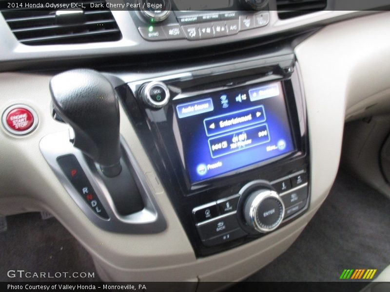Dark Cherry Pearl / Beige 2014 Honda Odyssey EX-L