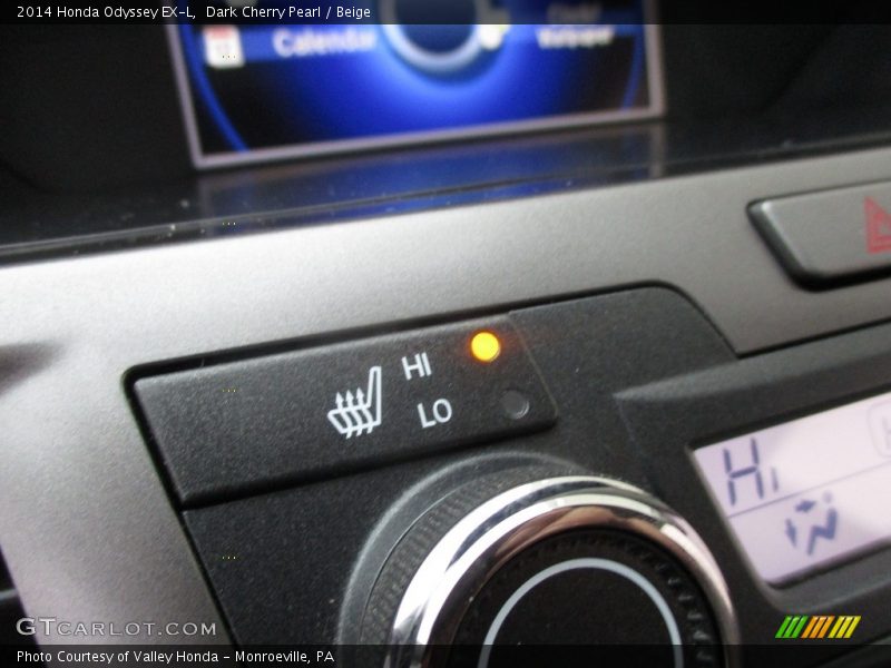 Dark Cherry Pearl / Beige 2014 Honda Odyssey EX-L