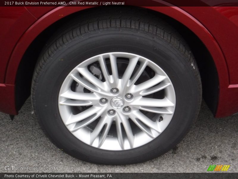 Chili Red Metallic / Light Neutral 2017 Buick Envision Preferred AWD