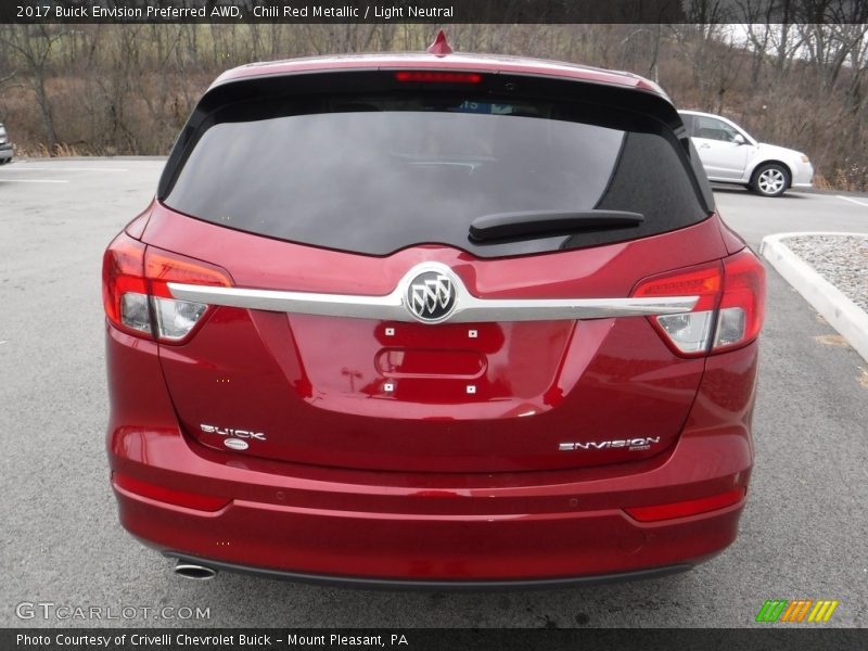 Chili Red Metallic / Light Neutral 2017 Buick Envision Preferred AWD