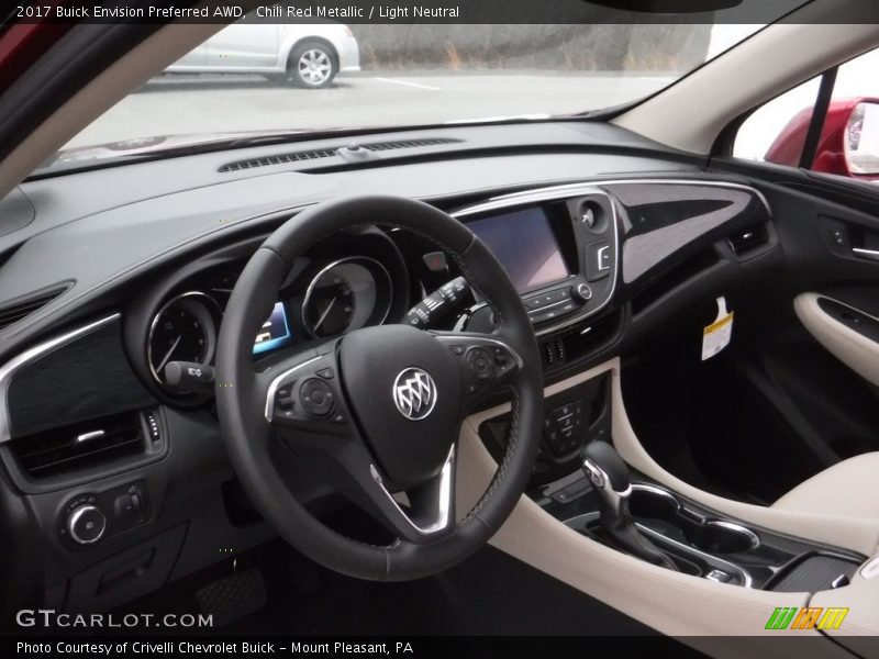 Chili Red Metallic / Light Neutral 2017 Buick Envision Preferred AWD
