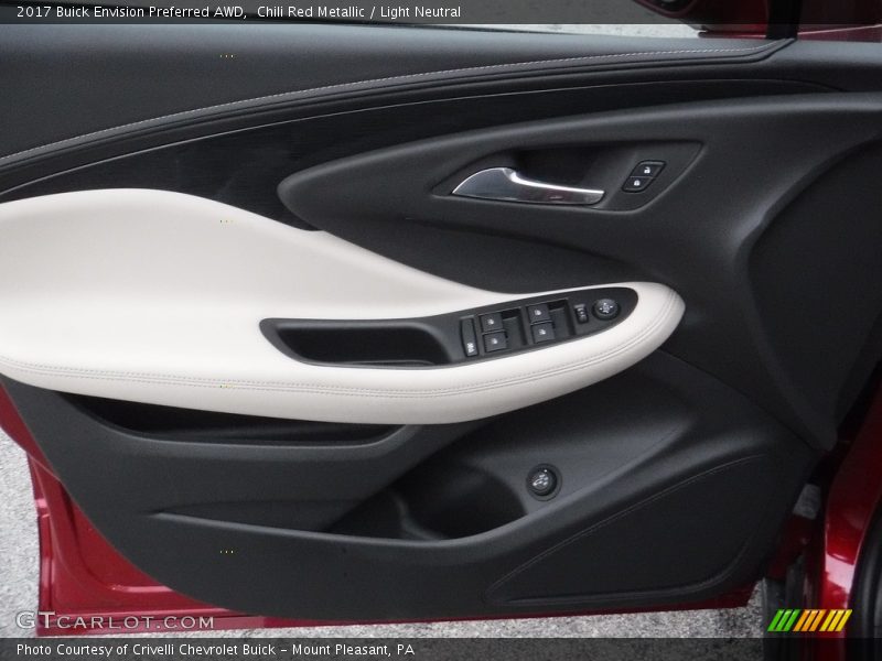 Chili Red Metallic / Light Neutral 2017 Buick Envision Preferred AWD