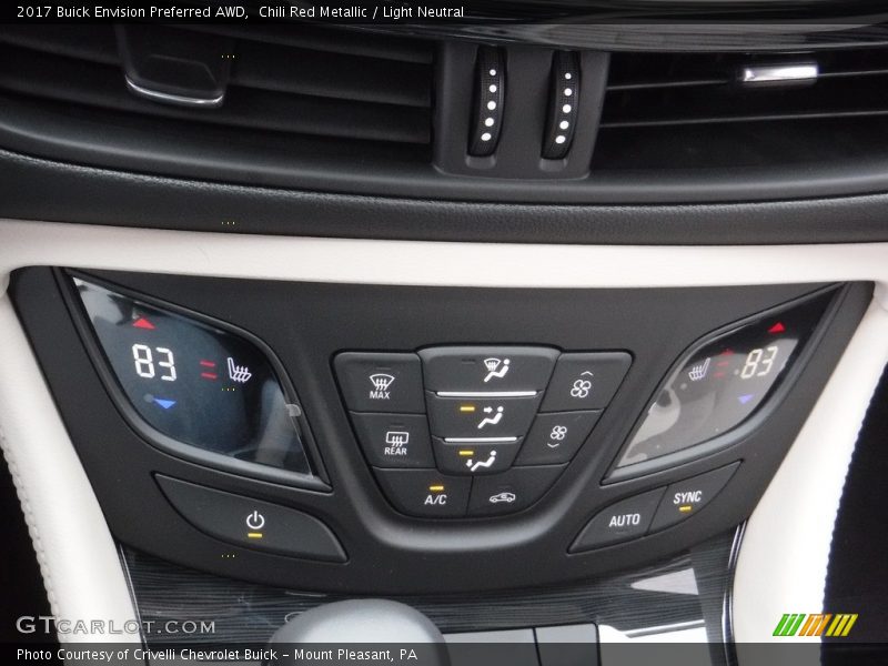 Chili Red Metallic / Light Neutral 2017 Buick Envision Preferred AWD
