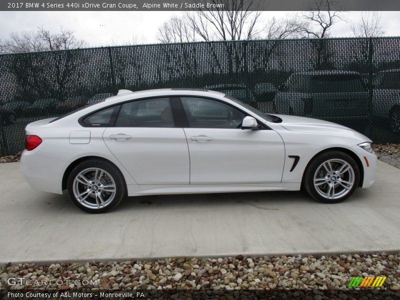 Alpine White / Saddle Brown 2017 BMW 4 Series 440i xDrive Gran Coupe