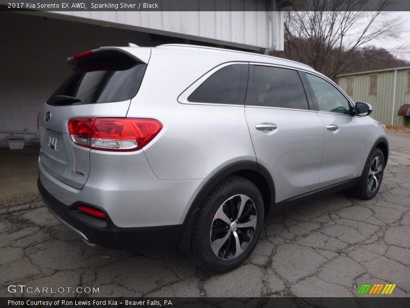 Sparkling Silver / Black 2017 Kia Sorento EX AWD
