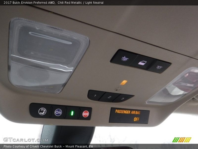 Chili Red Metallic / Light Neutral 2017 Buick Envision Preferred AWD