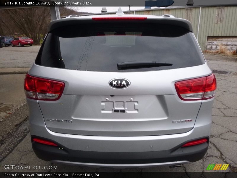 Sparkling Silver / Black 2017 Kia Sorento EX AWD
