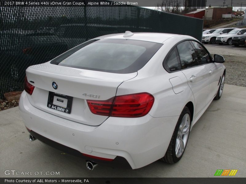 Alpine White / Saddle Brown 2017 BMW 4 Series 440i xDrive Gran Coupe