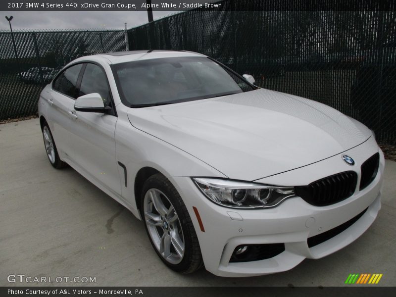 Alpine White / Saddle Brown 2017 BMW 4 Series 440i xDrive Gran Coupe