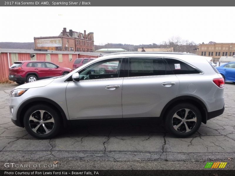 Sparkling Silver / Black 2017 Kia Sorento EX AWD
