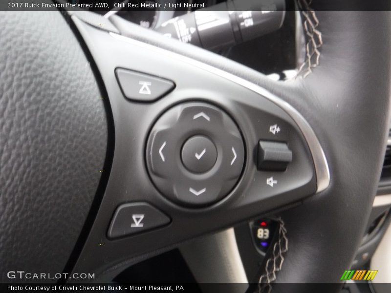 Chili Red Metallic / Light Neutral 2017 Buick Envision Preferred AWD