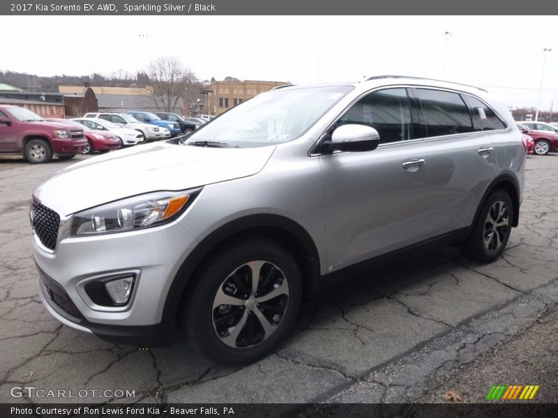 Sparkling Silver / Black 2017 Kia Sorento EX AWD