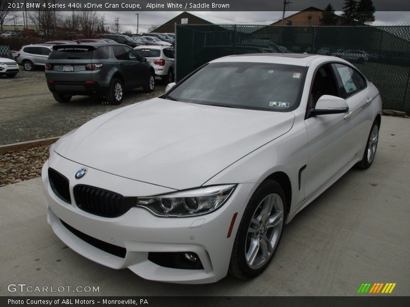 Alpine White / Saddle Brown 2017 BMW 4 Series 440i xDrive Gran Coupe