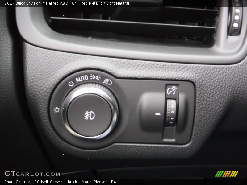 Controls of 2017 Envision Preferred AWD