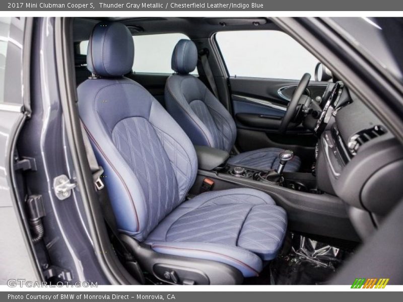 Thunder Gray Metallic / Chesterfield Leather/Indigo Blue 2017 Mini Clubman Cooper S